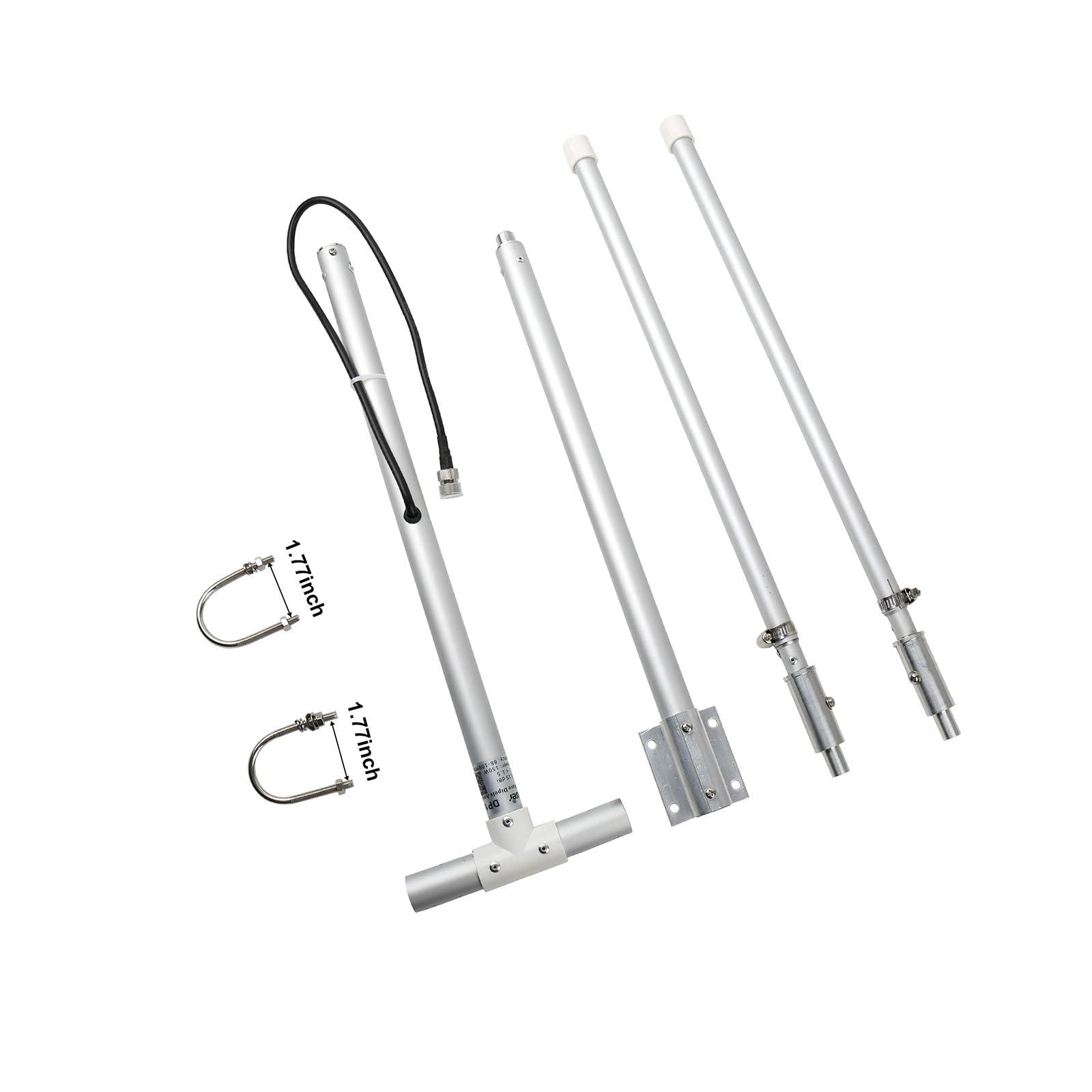 fmuser FMUSER DP100 150W FM Transmitter Antenna Outdoor - 1/2 Wave FM Dipole Antenna for 87-108MHz, Ideal for 0.5W-150W FM Broadcast Transmitter