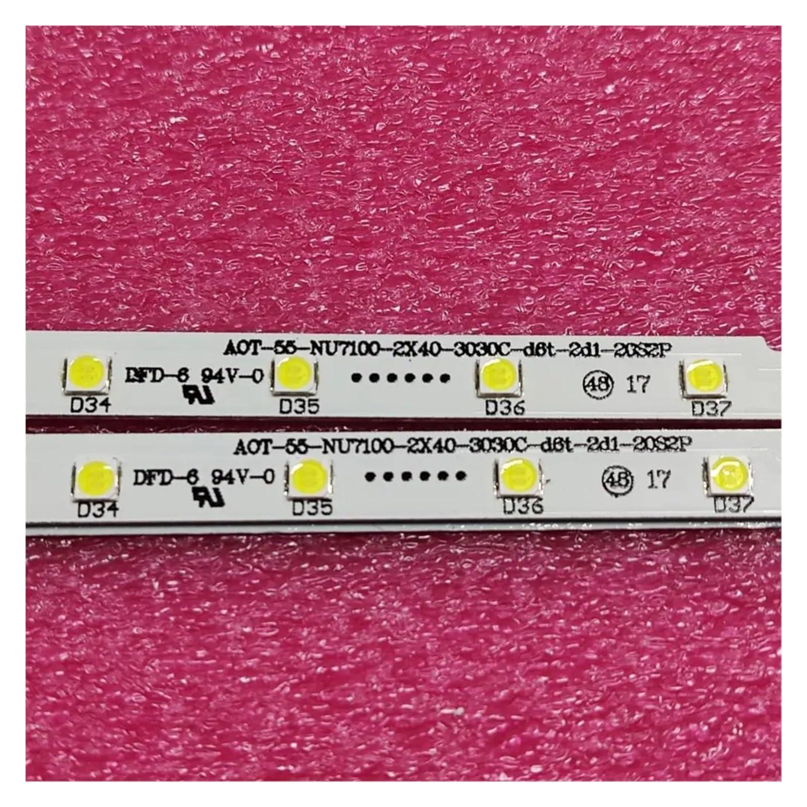 SgxinChao SgxinChao LED TV Bands for UE55N5570 UE55NU6025 UE55NU7020 UE55NU7021 UE55NU7022 UE55NU7025 LED Bars Backlight Strips Line Rulers (Color : 4 Pieces)