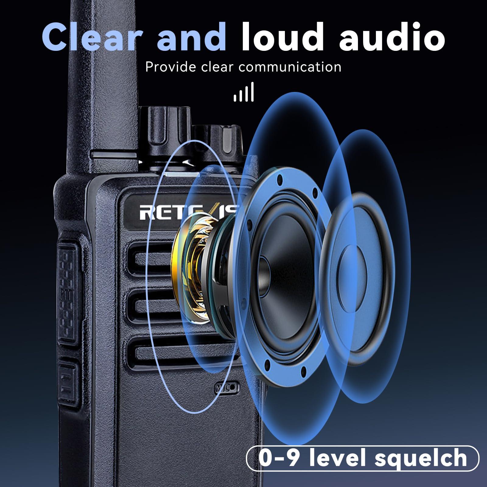 Retevis Retevis RT68 Walkie Talkies(20 Pack) Bundle with 10-Way Charger(1 Pack),2 Way Radios Long Range,Heavy Duty Walkie Talkies for Adults,Rechargeable with USB Charger Base