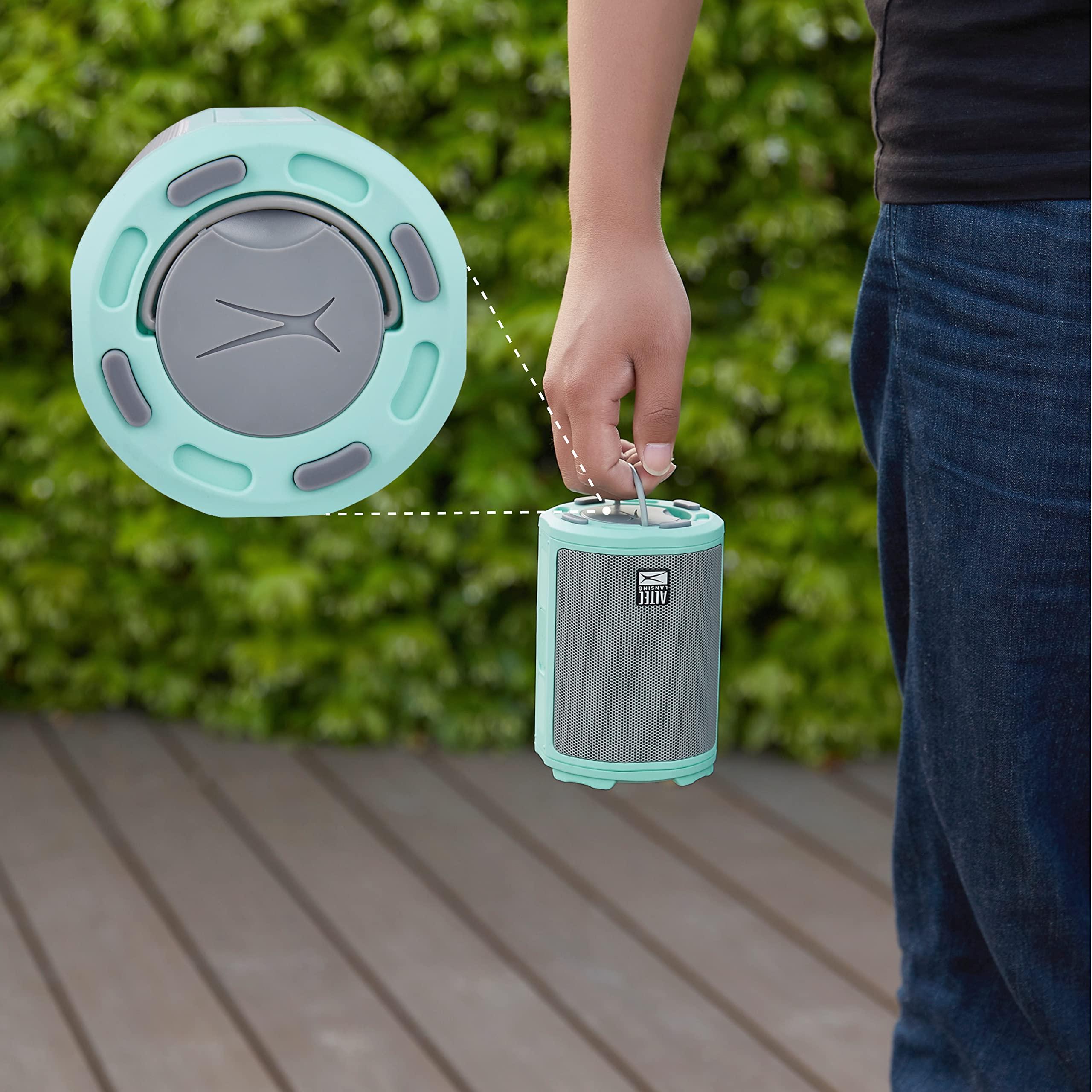 Altec Lansing Altec Lansing - HydraMotion Wireless Bluetooth Speaker with 360 Degree Sound, Portable IP67 Waterproof for Outdoors, Shockproof, Snowproof, Everything Proof, 12 Hour Playtime (Mint Green)