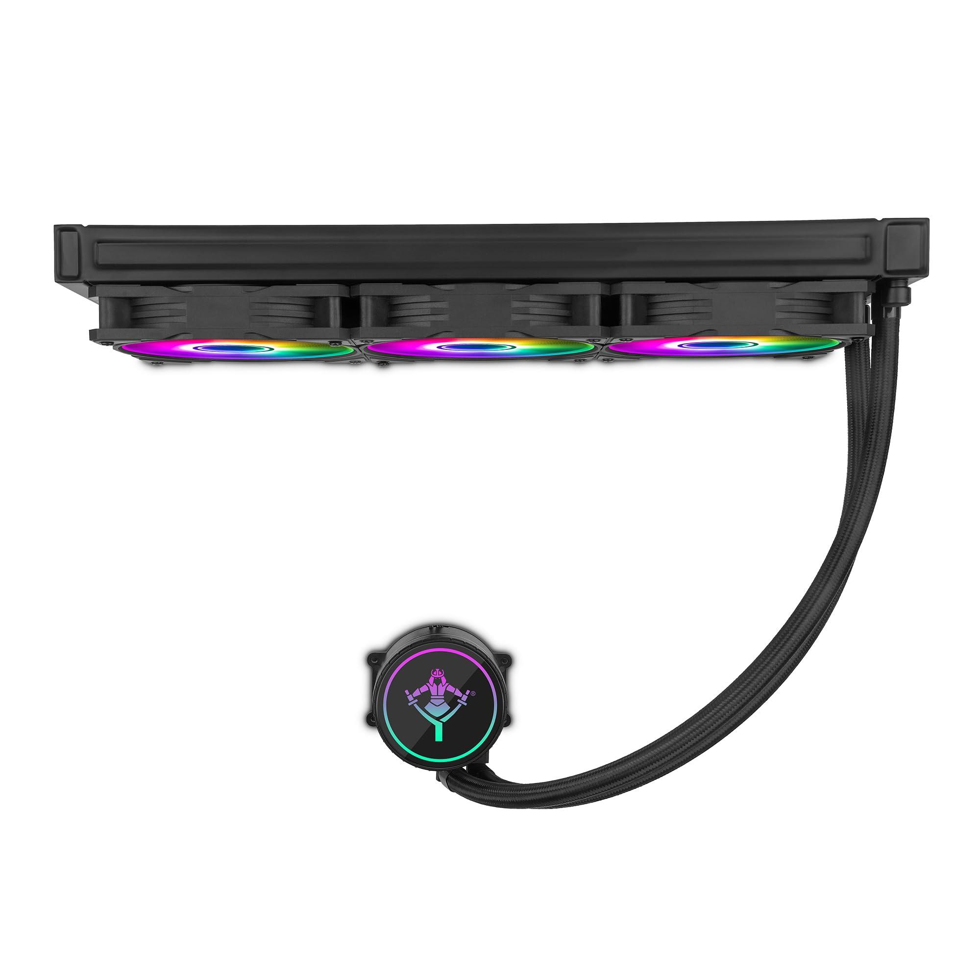 YEYIAN Yeyian CPU Liquid Cooling System PC Gaming Series for Quiet Desktop Computer | 3 RGB 360mm Fans | 2000 RPM | (New 2023)