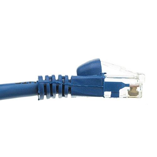 CableWholesale CableWholesale Cat6 Ethernet Cable, 24AWG, RJ45 Gold Plate Connector, 4 Pair Stranded Copper, Snagless Boot Unshielded Twisted Pair (UTP) Internet Network Patch Cable, 10 Foot, Blue