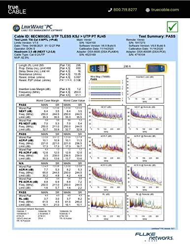 TRUE CABLE trueCABLE Cat6 Direct Burial, Gel Filled, 500ft, Black, Waterproof, CMX, 23AWG Solid Bare Copper, 550MHz, PoE++ (4PPoE), ETL Listed, Unshielded UTP, Bulk Ethernet Cable