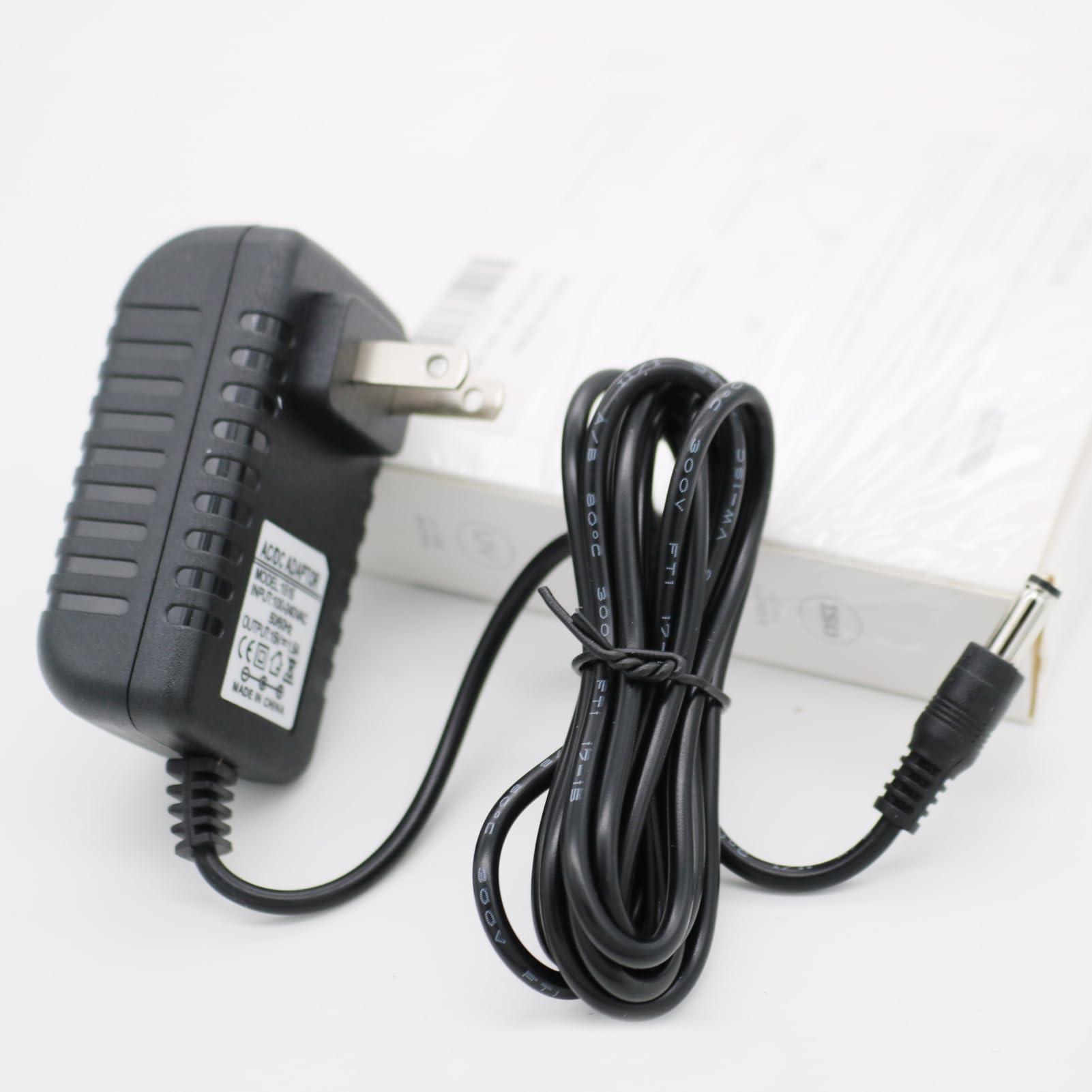 SEEHOM 15V Charger Replacement for Theragun Mini/Theragun Prime Massage Gun 6.6FT AC/DC Charging Cable Power Supply Adapter Cord Black