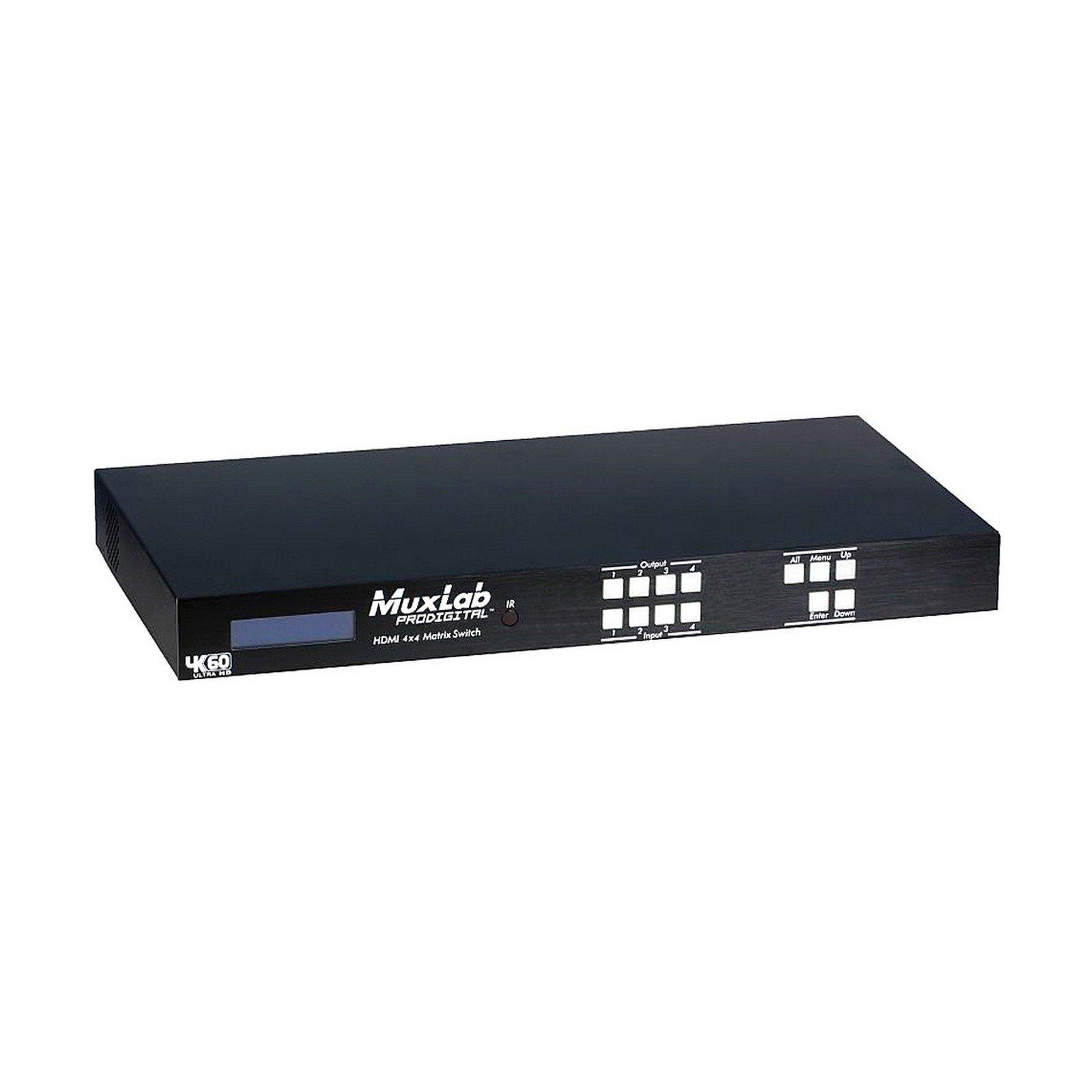 Muxlab MuxLab 500444 | 4x4 4K 60 HDMI Matrix Switcher