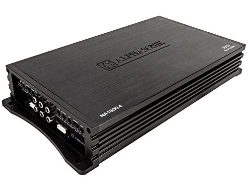 Alphasonik Alphasonik NA1600.4 Neuron Series 1600 Watts Max 4-Channel Car Amp with 4-Way Protection Circuitry Multi-Channel Bridgeable Class A/B Amplifier Low & High Level Inputs