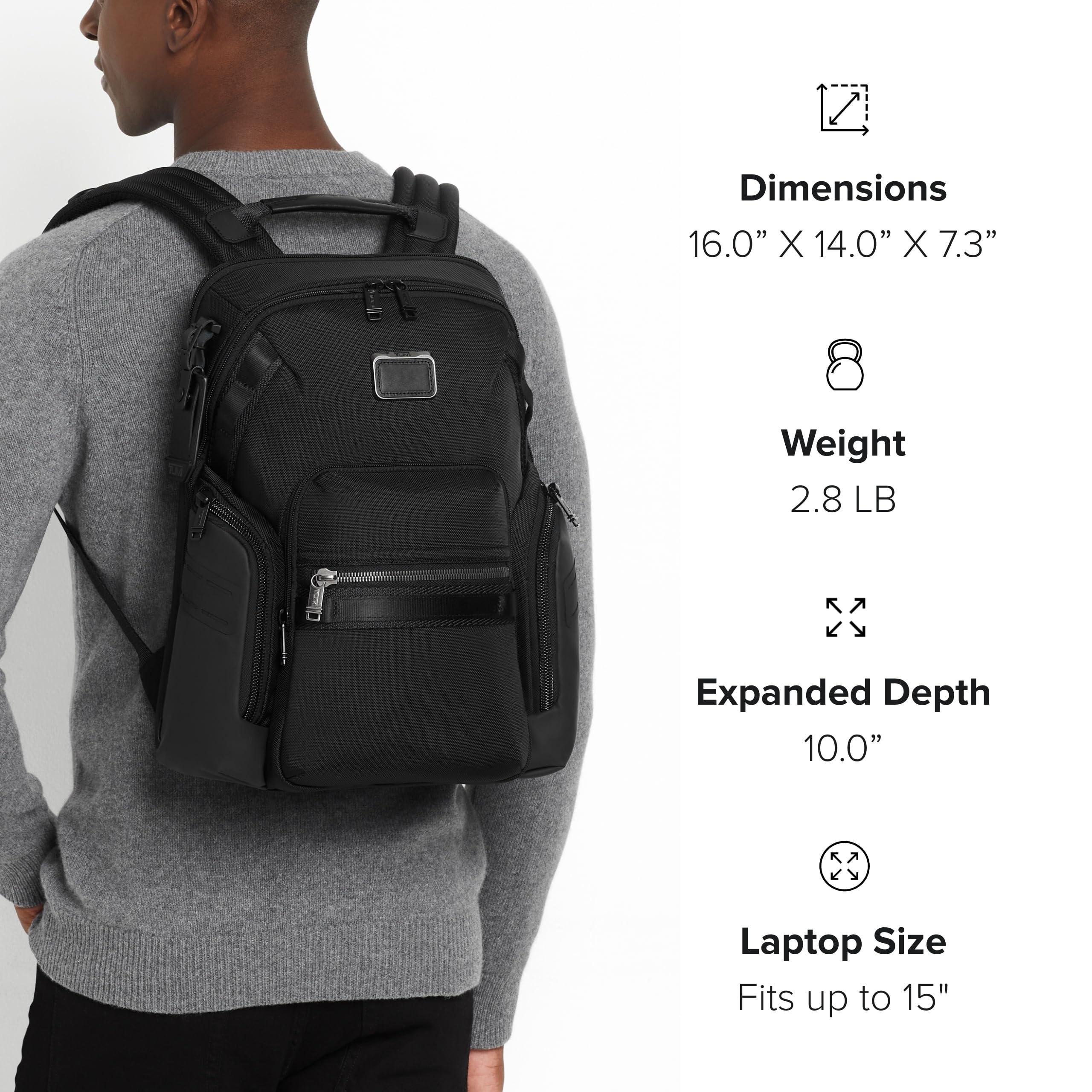 TUMI TUMI - Alpha Bravo Navigation Backpack - Everyday Travel Backpack - Fits Up to 15" Laptop - 16.0" X 14.0" X 7.3" - Charcoal