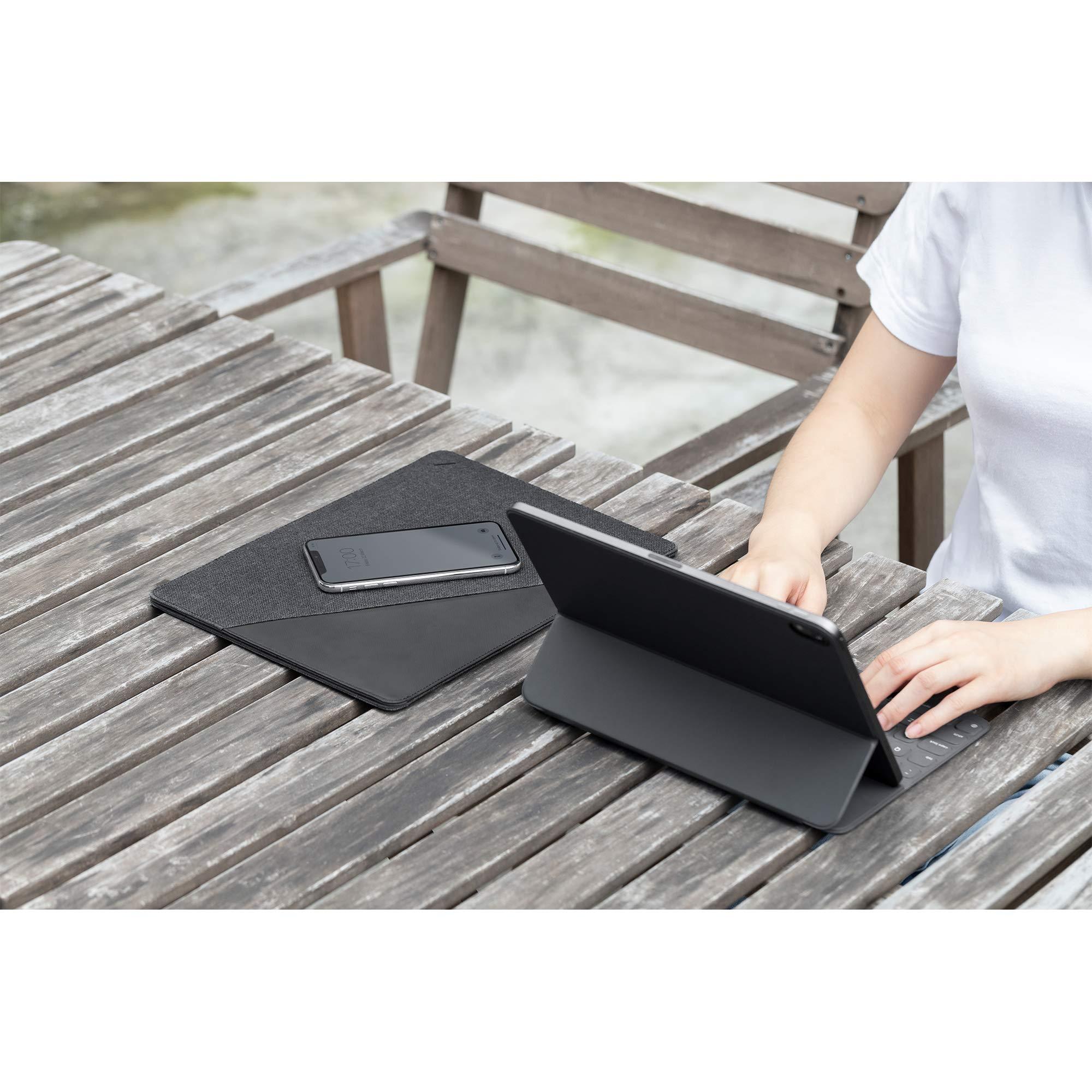 Native Union Native Union Stow Slim for iPad 13\" Tablet Sleeve Sleek & Slim Premium Sleeve Compatible with iPad Air 13\" M4, iPad Pro 13\" M4 with Easy-Access Magnetic Closure & External Pocket (Slate)