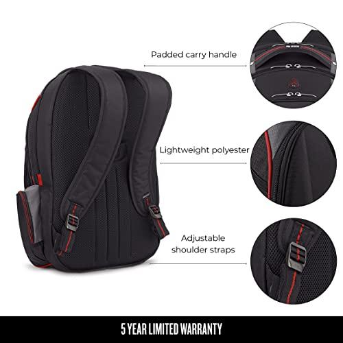 Solo New York Solo New York Launch 17.3-Inch Laptop Backpack with Hardshell Front Pocket, Black