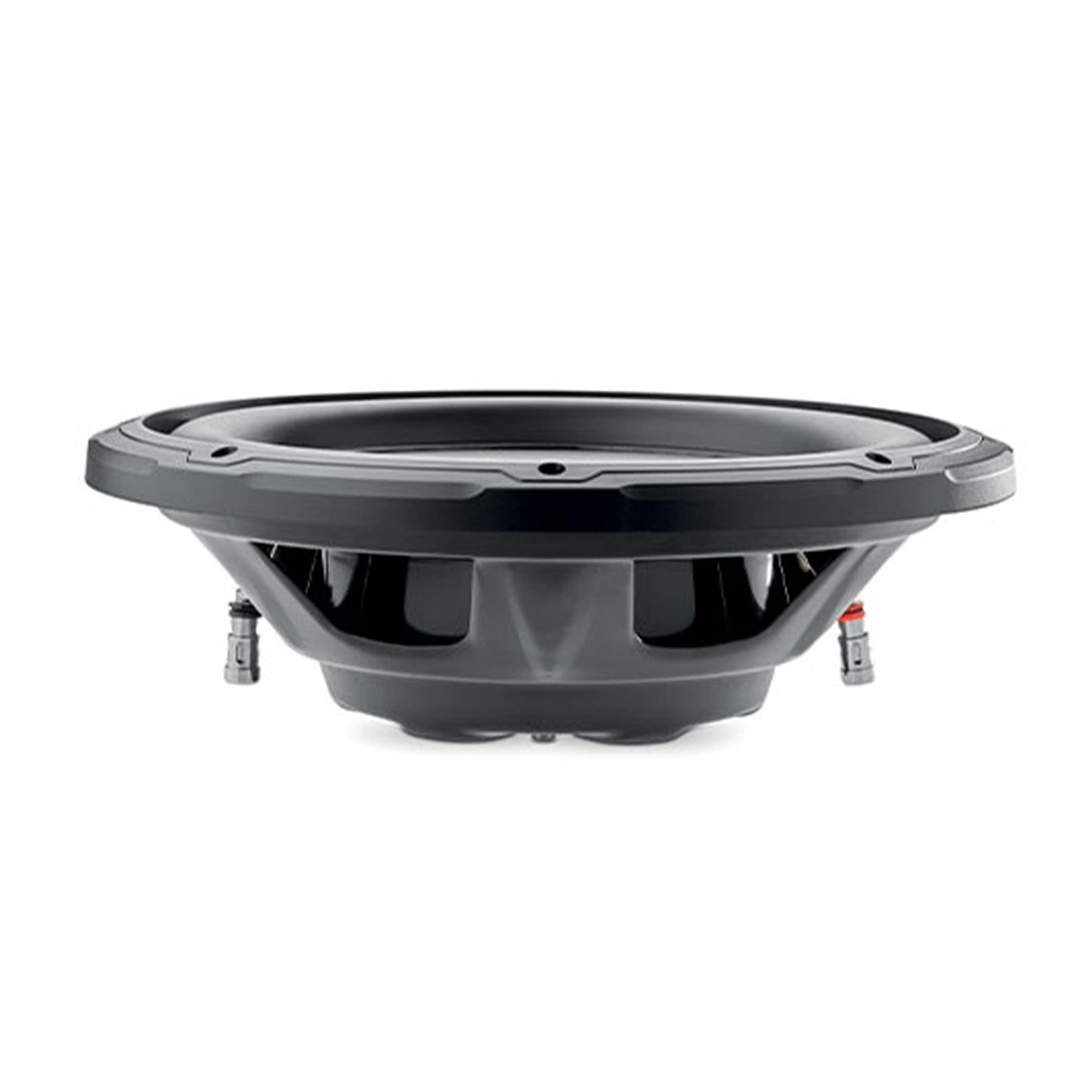 Focal Focal SUB 12 Slim 12\" Shallow Mount Subwoofer, Single 4-Ohm, 280W RMS - 560 W MAX and GR 12-12\" Grille for Subwoofer Line