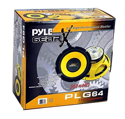 Pyle Pyle PLG64 6.5" 300 Watt Car Mid Bass/Midrange Subwoofers Sub Power Speakers (2)