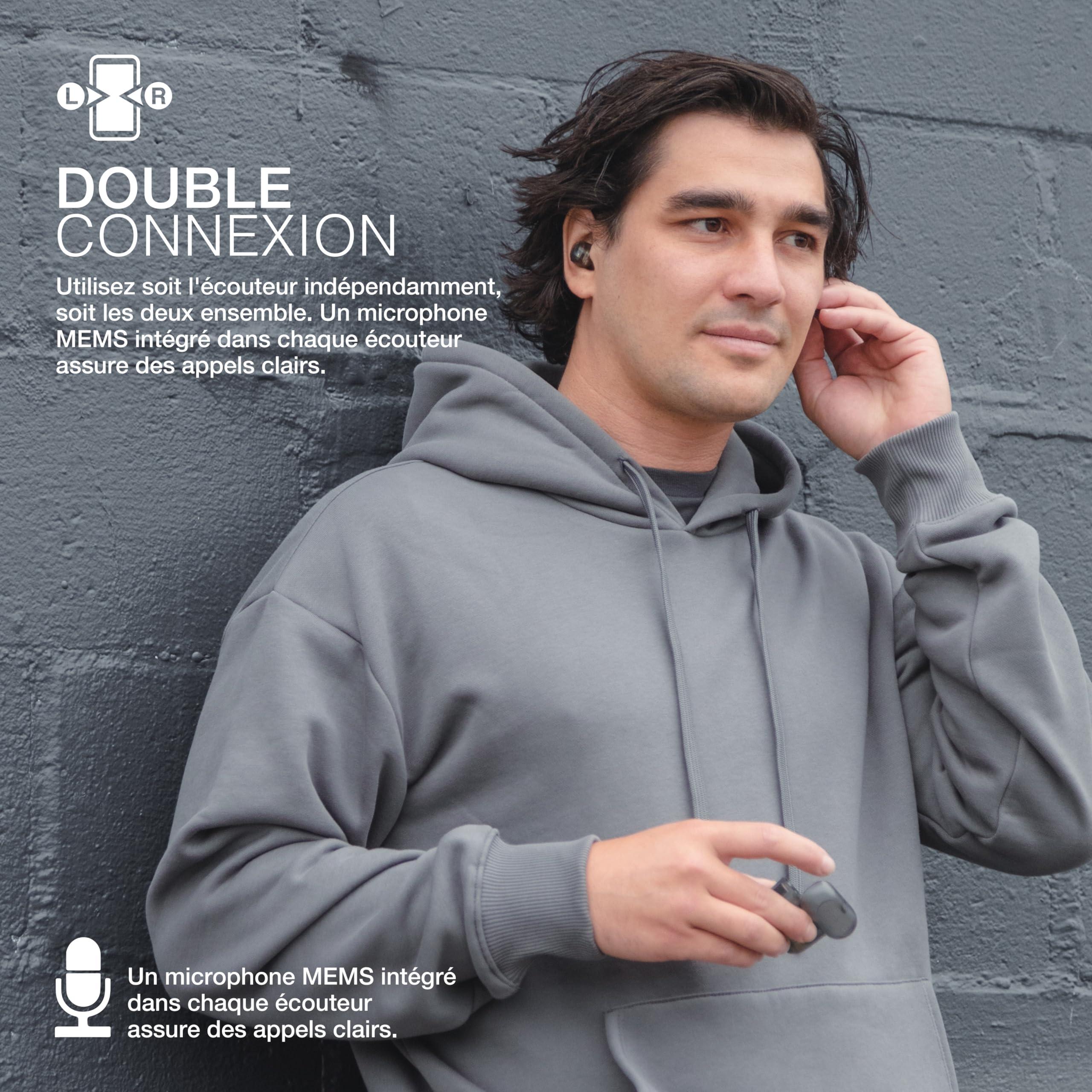 JLab JLab Go Air Pop True Wireless Bluetooth Earbuds & Charging Case, Clear, Dual Connect, IPX4 Sweat Resistance, Bluetooth 5 Connection, 3 EQ Sound Settings Signature, Balanced, Bass Boost