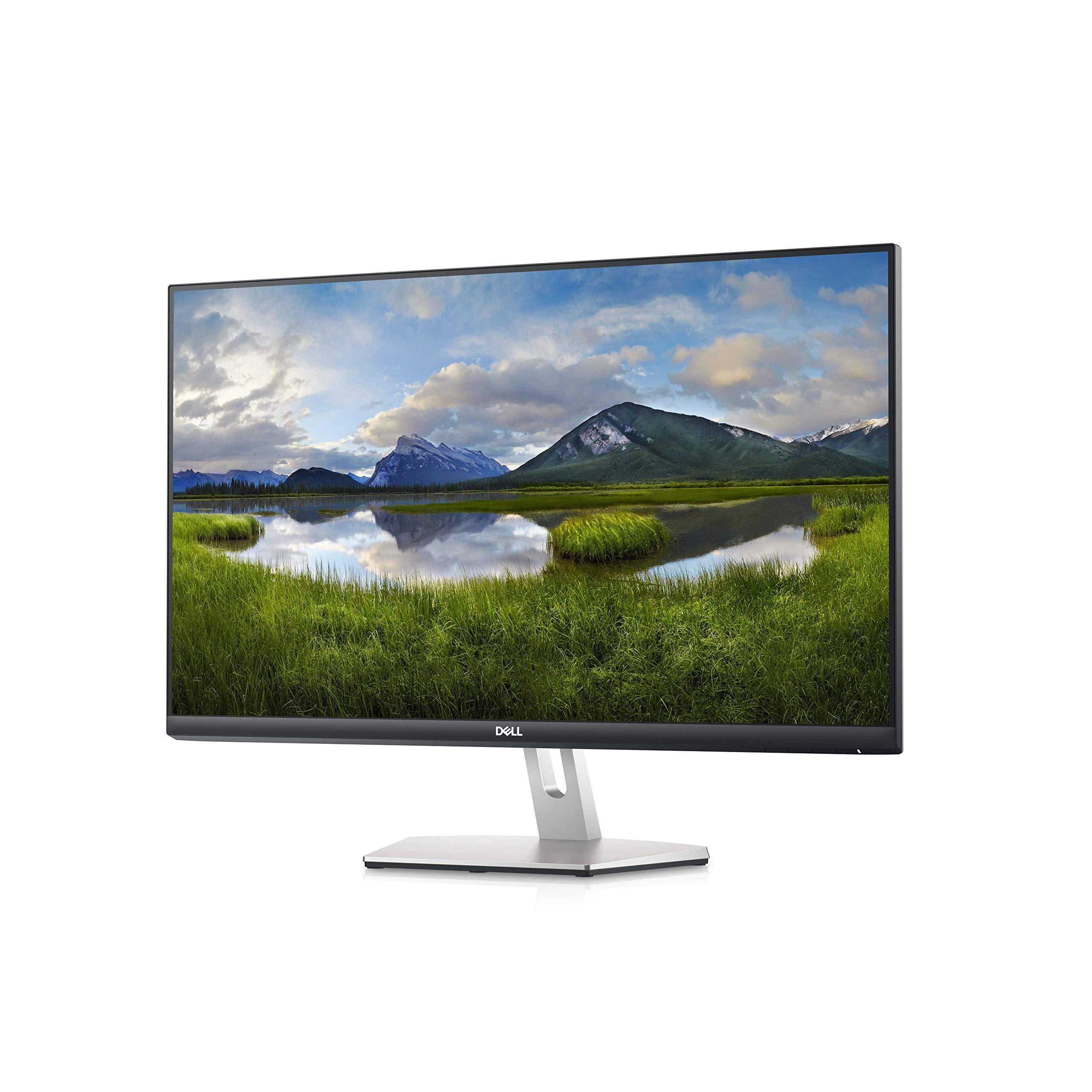 Dell Dell S2721D 27 Inch 1440p QHD, IPS Ultra-Thin Bezel Monitor, AMD FreeSync, HDMI, DisplayPort, Built in Speakers, VESA Certified, Silver (Renewed)