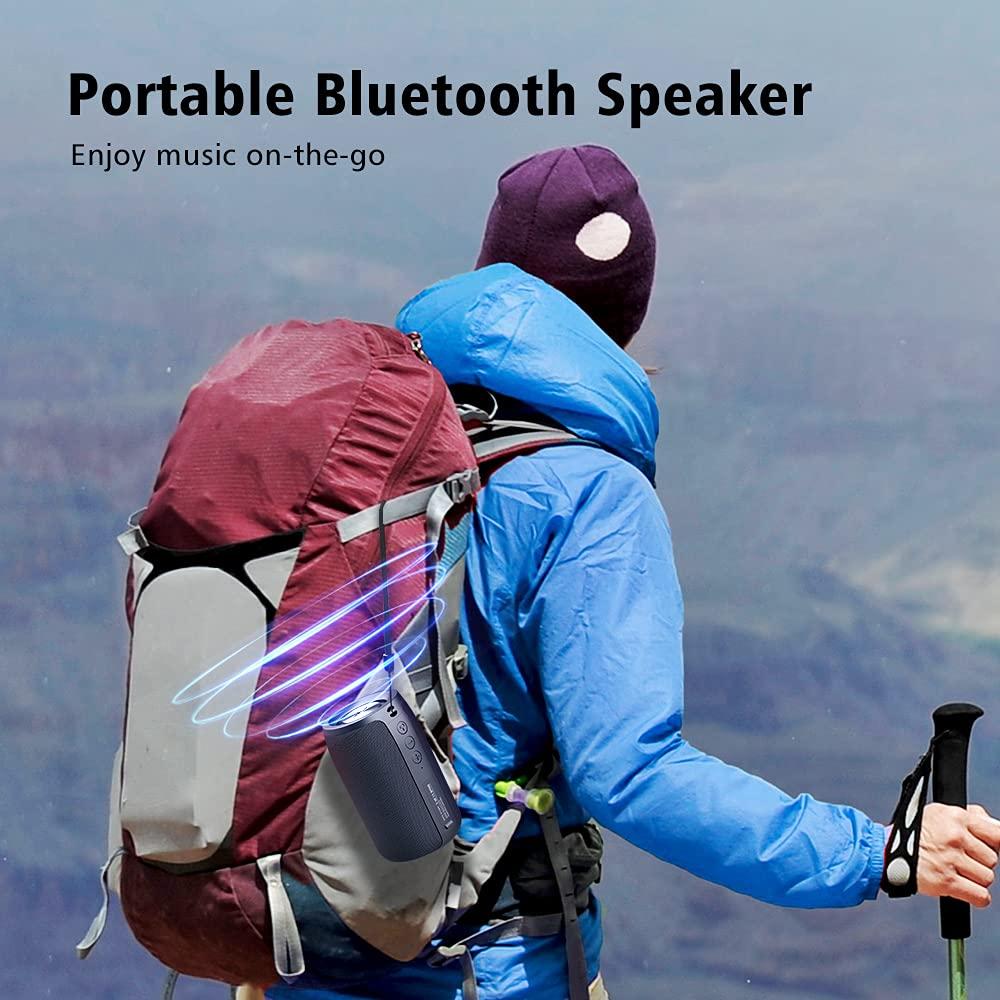ZEALOT ZEALOT Bluetooth Speaker, Portable Speaker S32,Wireless for Outdoor,IPX5 Waterproof, Bluetooth 5.0, Dual Pairing, USB, TF Card, AUX for Home & Outdoor Travel Hiking Camping Beach (Blue)