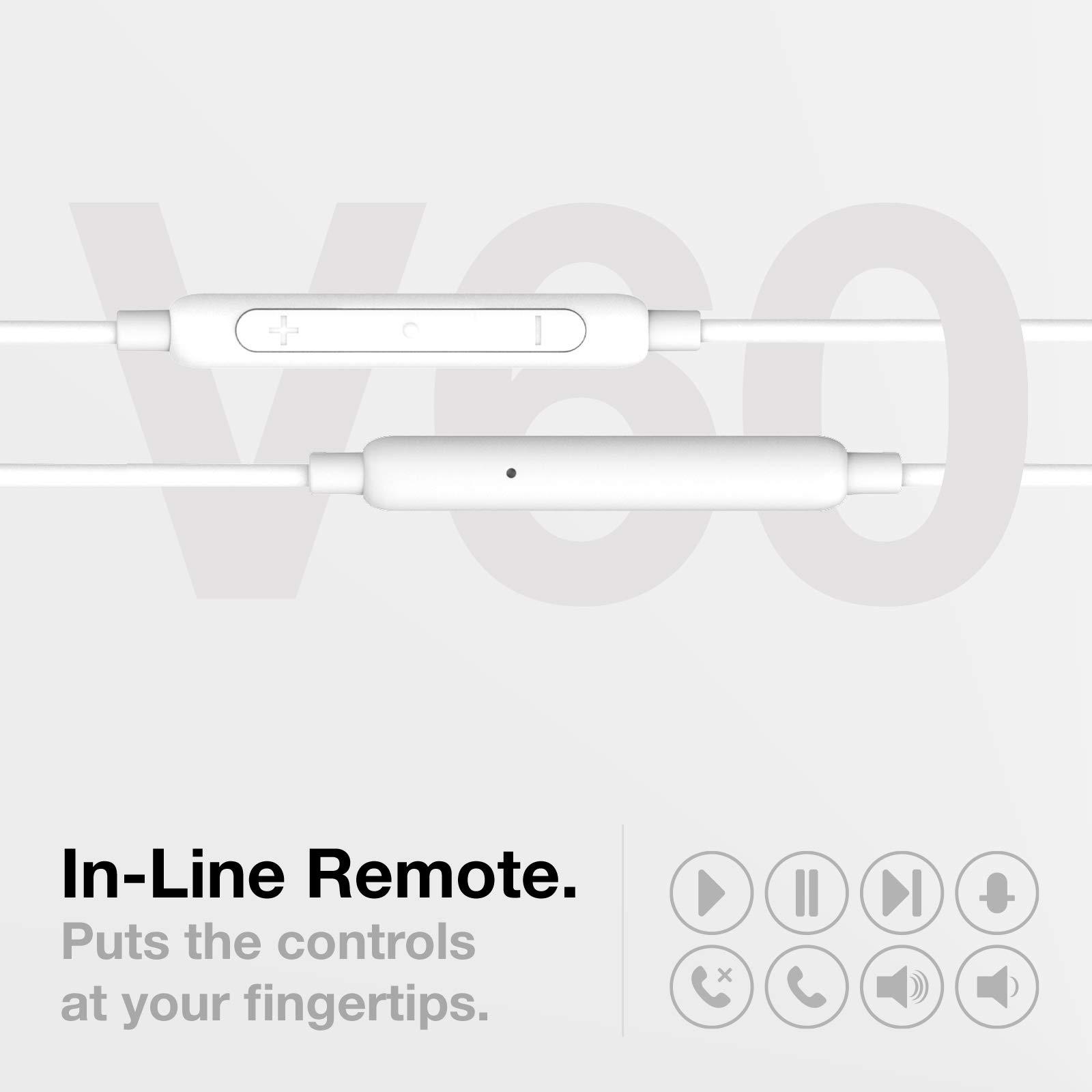 Thore Thore Earbuds for iPhone 12/13/14 Earphones (V60) Wired in-Ear Earbuds (Apple MFi Certified) Lightning Headphones with Mic for iPhone 7/8 Plus, X, Xs, XR, 11, SE, 12, 13/14 Pro Max - White