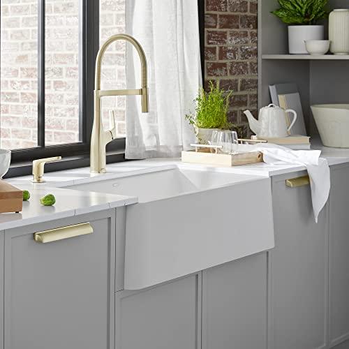 BLANCO BLANCO, White 401734 IKON SILGRANIT Apron-Front Farmhouse Kitchen Sink, 30\" X 19\"