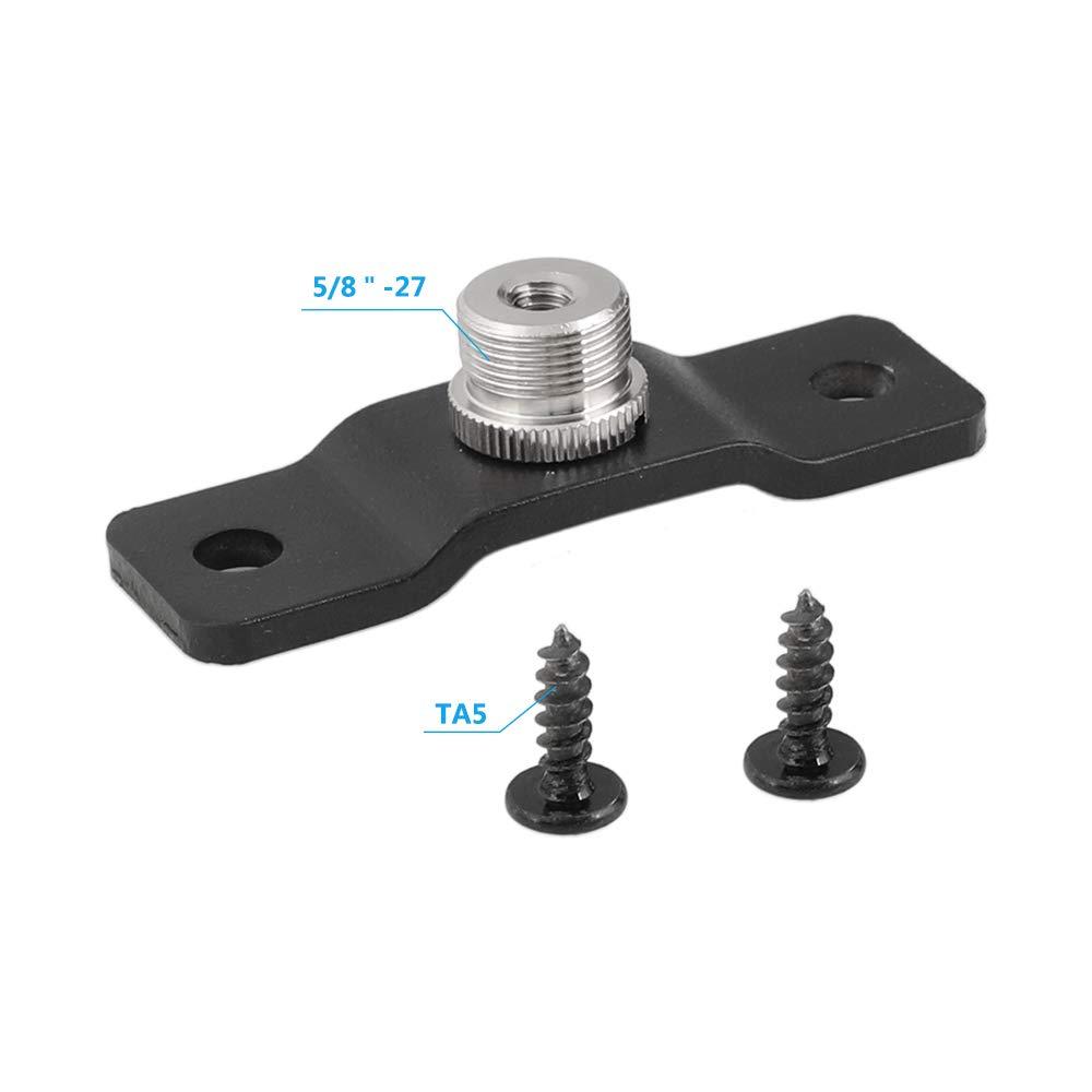 CAMVATE CAMVATE 5/8'' Male to 1/4'' Female Microphone Screw + Double Microphone Mounts Bracket + 5/8"-27 Male Screw