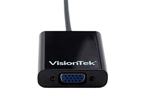 VisionTek VisionTek USB C 3.1 to VGA Adapter, Male to Female, for iPad Pro, MacBook Pro, Chromebook, Lenovo, Dell, HP, Desktop Graphics and More (900818)