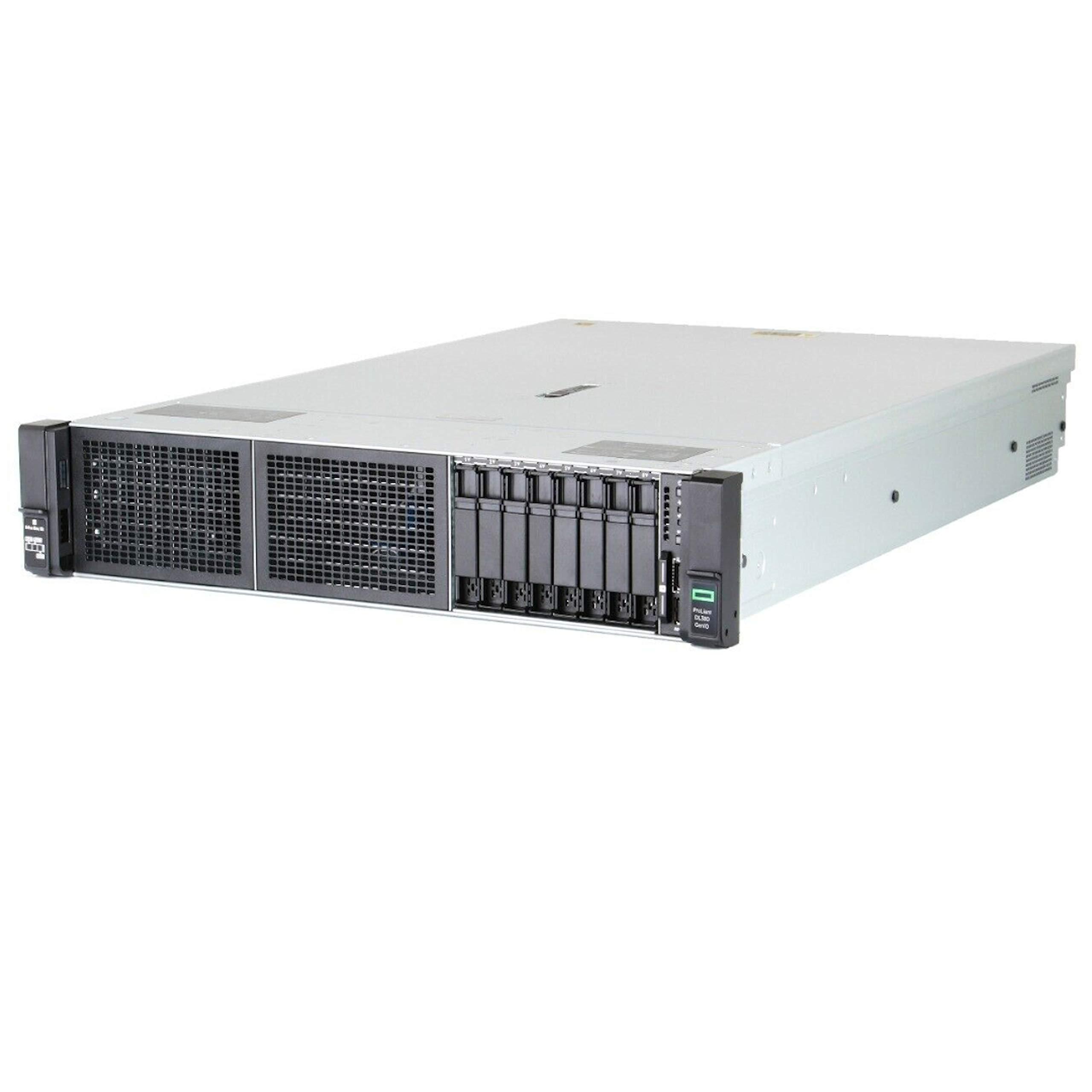 Hewlett Packard Enterprise HPE Proliant DL380 Gen10 8B SFF 2U Server, 2X Intel Xeon Gold 6126 2.6Ghz (24-cores Total), 192GB DDR4 RAM, 8X Hard Drive Trays Included, P408i-a SR 2GB RAID, No Operating System (Renewed)