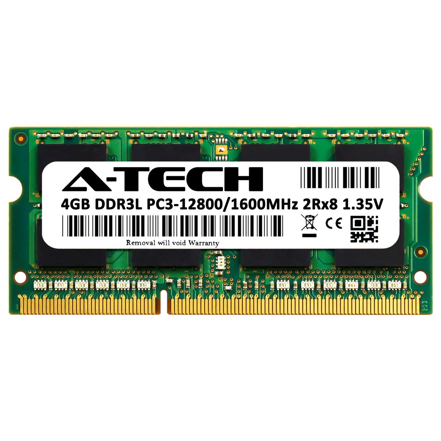 A-Tech A-Tech 4GB RAM Replacement for Samsung M471B5273DH0-YK0 | DDR3/DDR3L 1600MHz PC3L-12800 2Rx8 1.35V SODIMM 204-Pin Memory Module