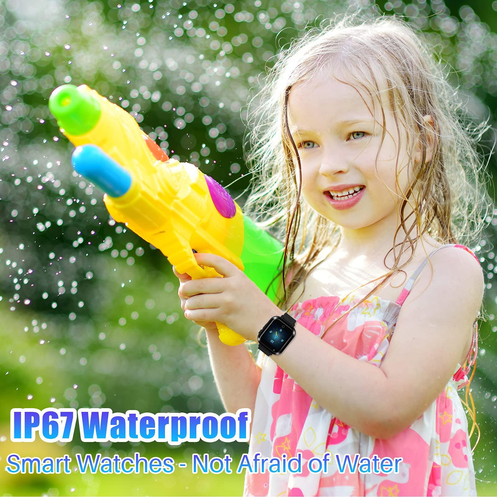 Beacon Pet Kids Smart Watch with GPS Tracker Phone Watch w Video Chat 3-Way Calling Child GPS Watches 4G Smart Watch with SIM Slot (Black)