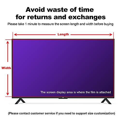 TYRHMY 65 Inch TV Anti Blue Light Screen Protector - Anti-Glare/Anti-Scratch Film for LCD, LED, 4K OLED & QLED HDTV Displays,39" 856 * 478