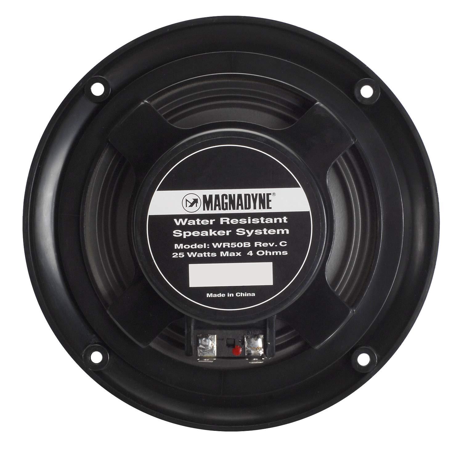 Magnadyne Magnadyne 5 Water Resistant Slim Profile Dual Cone Speakers for RVs, Boats, Outdoors - Pair