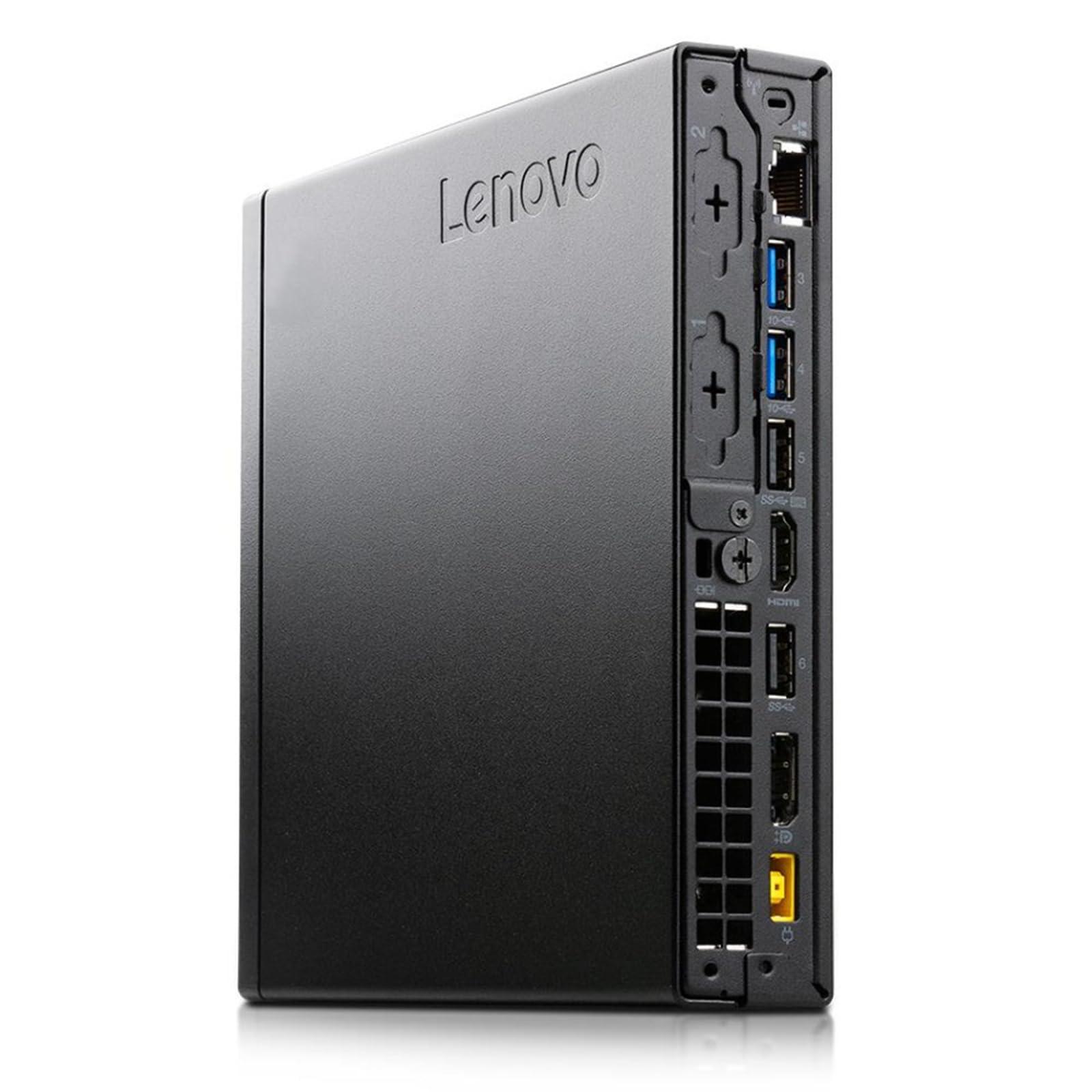 Lenovo Lenovo ThinkCentre M920Q Tiny Desktop Computer, Intel Core i7-8700T 2.4GHz up to 4.0GHz, 16GB DDR4 RAM, 512GB SSD, Keyboard and Mouse, HDMI, DP, Wi-Fi, Windows 10 Pro (Renewed), Black