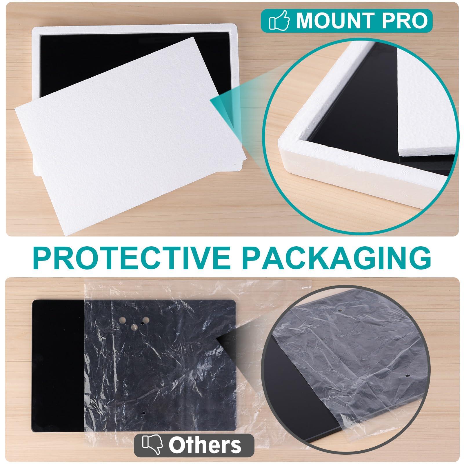 MOUNT PRO MOUNT PRO Universal Swivel TV Stand Base, Table Top TV Stand for 37 to 65, 70, 75 Inch LCD LED TVs, Height Adjustable TV Mount Stand with Tempered Glass Base, Holds up to 88lbs, Max VESA 600x400mm