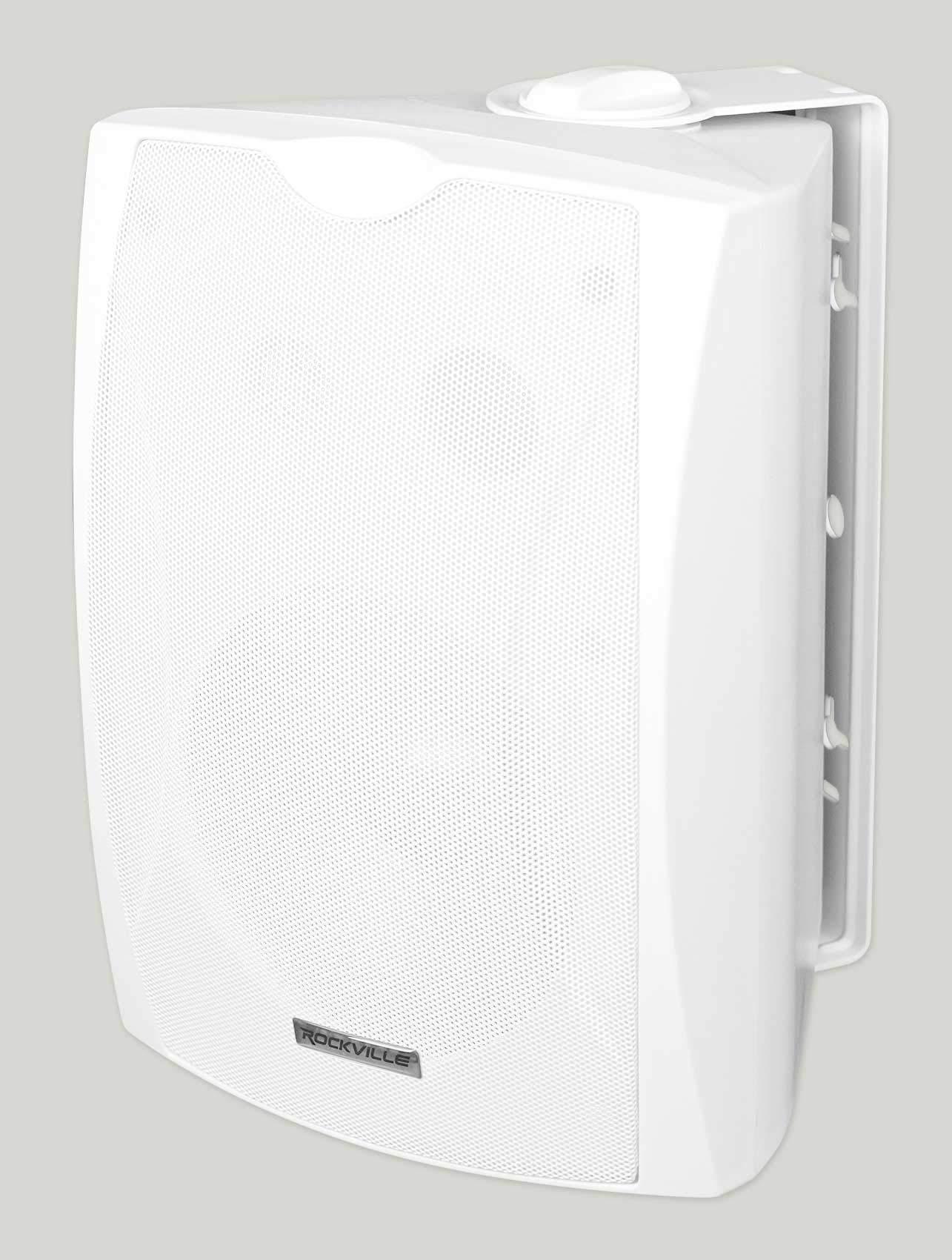 Rockville (2) 6.5\" White Wall+(12) 6\" Ceiling Speakers+Commercial Amp 4 Restaurant/Office