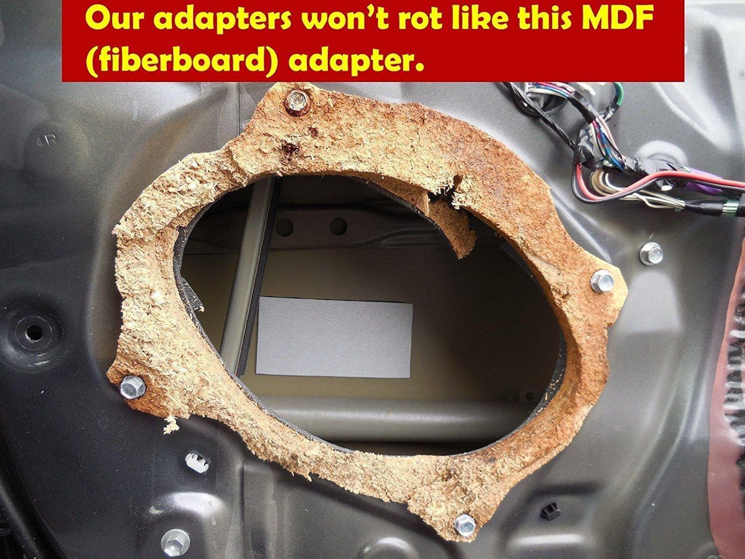 MJM Car Speaker Adapters Universal 6"x9" 6x9 to 6 1/2" 6.5 Speaker Adapter Spacer Rings - 1/2" Thick - SAK045_55K - 1 Pair