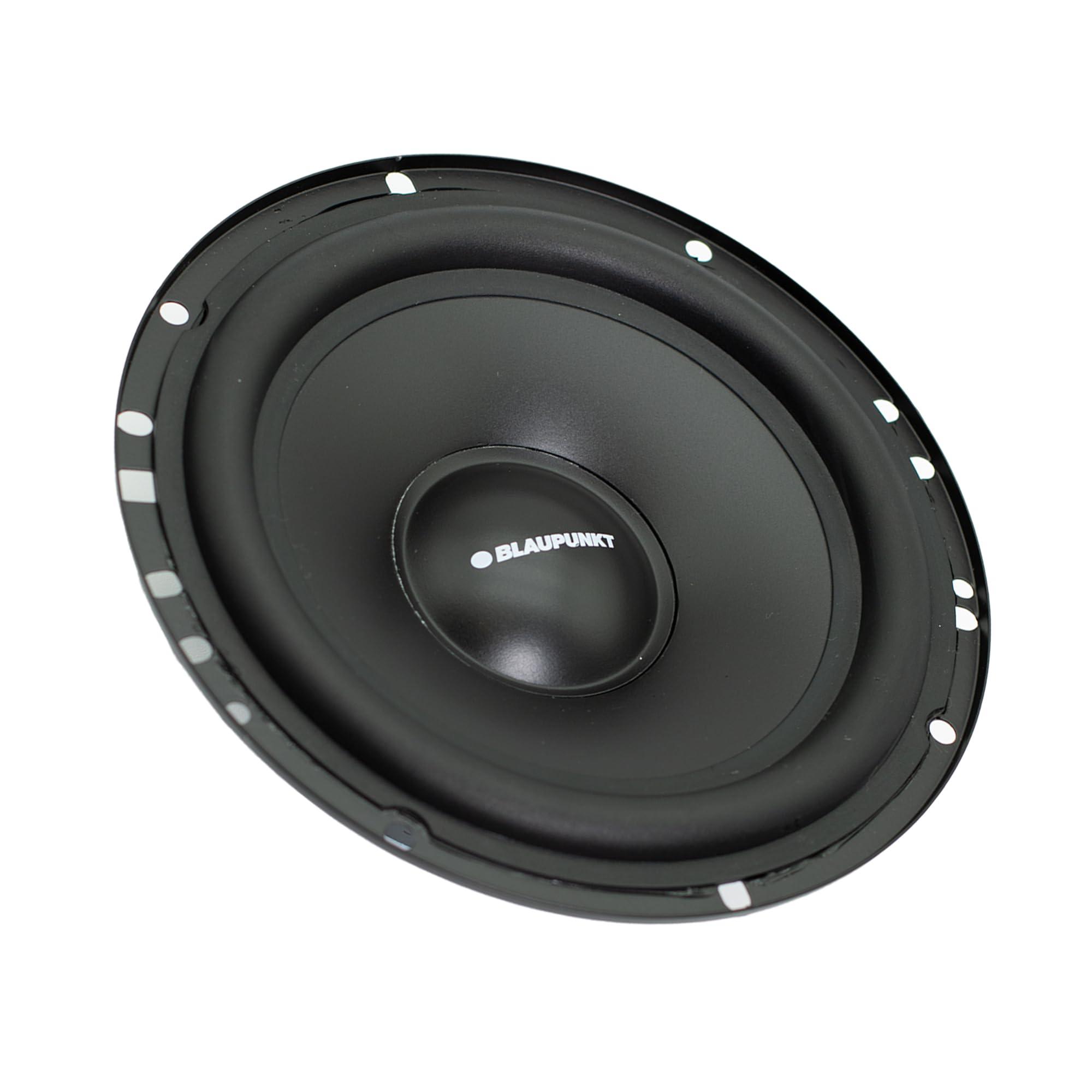 BLAUPUNKT BLAUPUNKT BPS-E650C 6.5\" 120W Component Car Speakers with Silk Dome Tweeters, High-Pass/Low-Pass Crossover, and Sleek Design