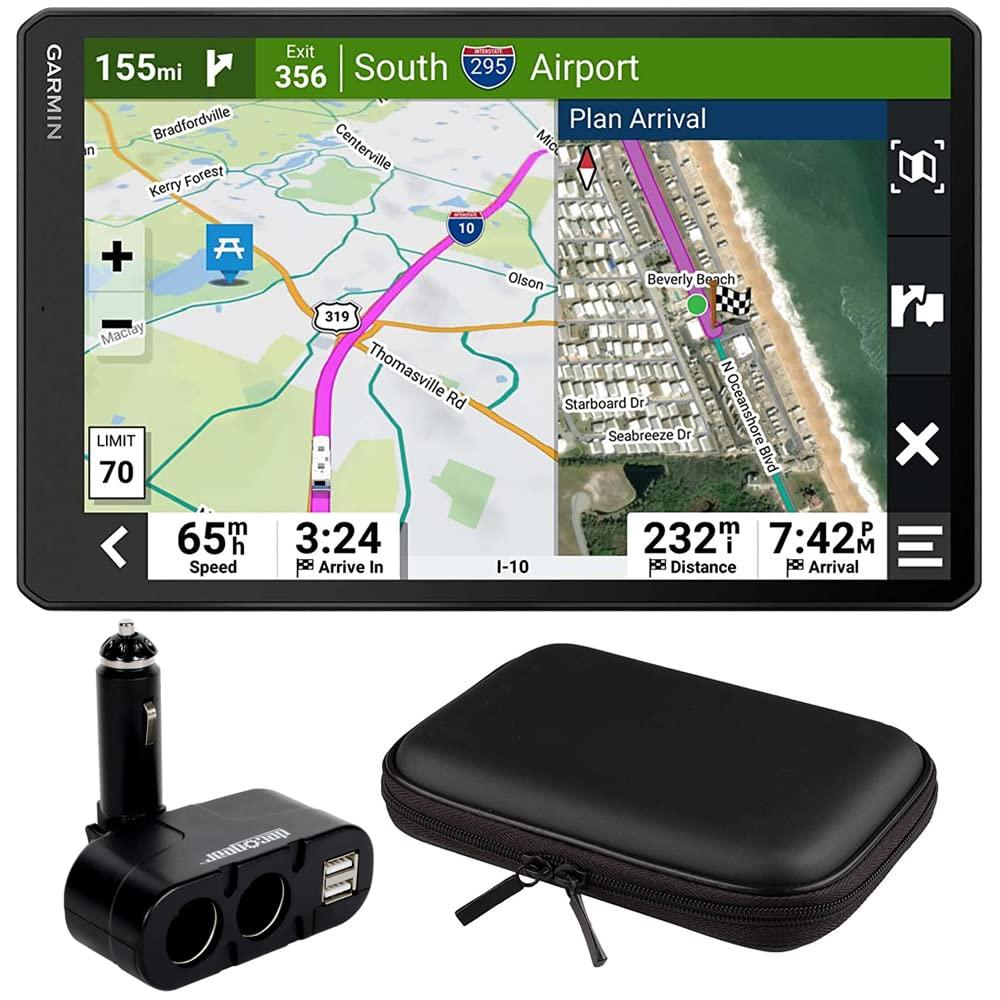Garmin Garmin 010-02749-00 RV 1095 10\" RV GPS Navigator Deco Gear Dual DC12V/24V Electronic Multifunction Car Socket and Deco Gear Hard Shell EVA Case