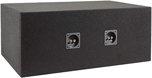 Absolute Absolute USA VEGD12 Dual 12-Inch Slot Ported Subwoofer Enclosure, 3/4-Inch MDF