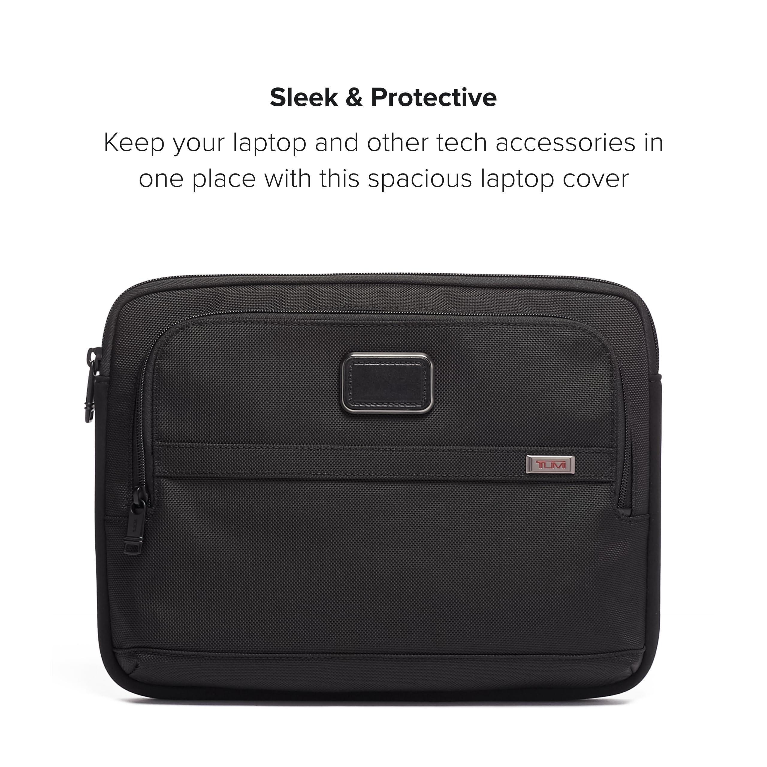 TUMI TUMI - Alpha Laptop Cover - Protective Laptop Case for Business & Travel - Durable Computer Sleeve - Fits Up to 15\" Laptops - Large - Black