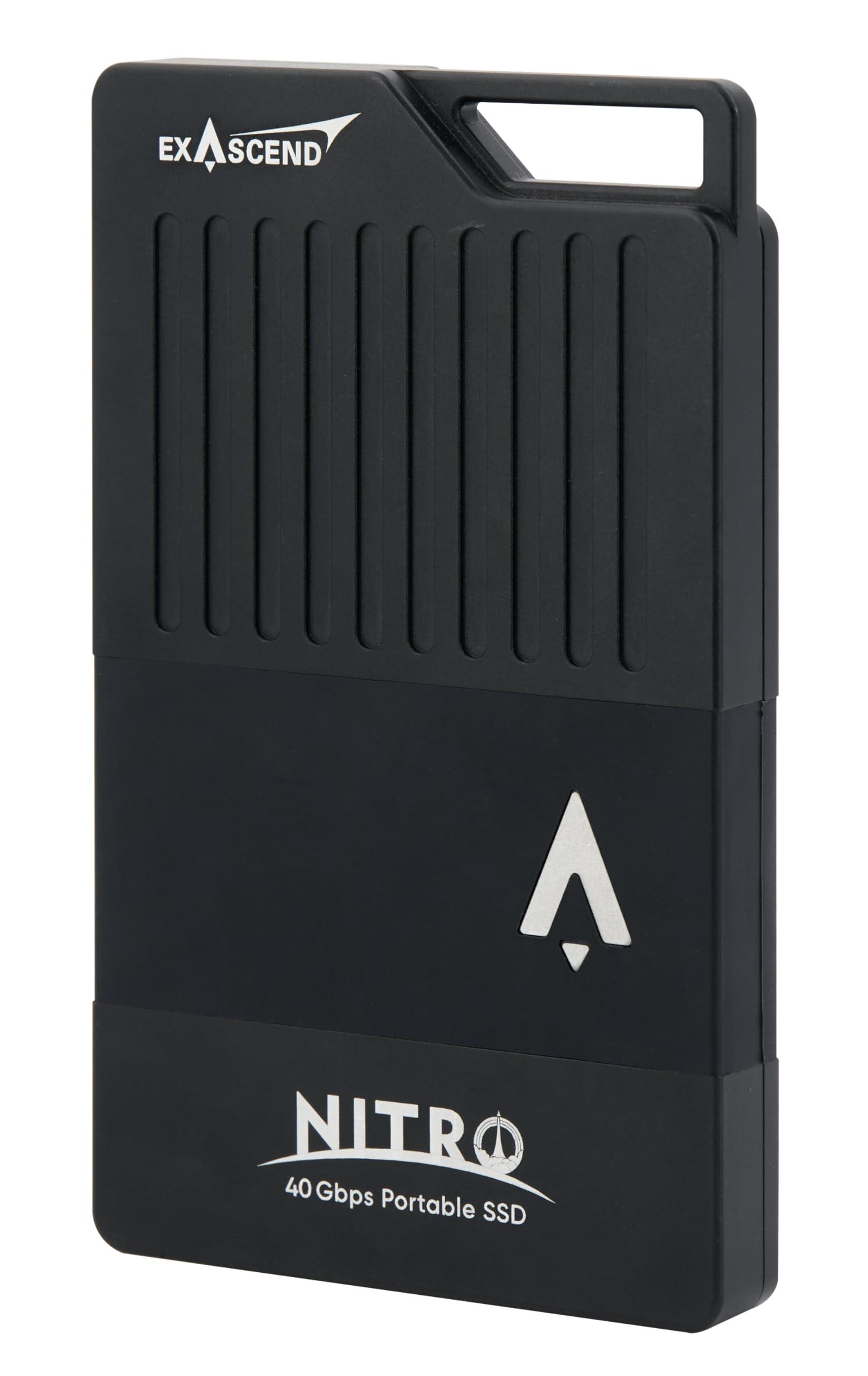 Exascend Exascend Nitro 8TB/4TB/2TB USB4 40Gbps Portable SSD, IP68-Rated, Speed Up to 3,100 MB/s (8, TB)