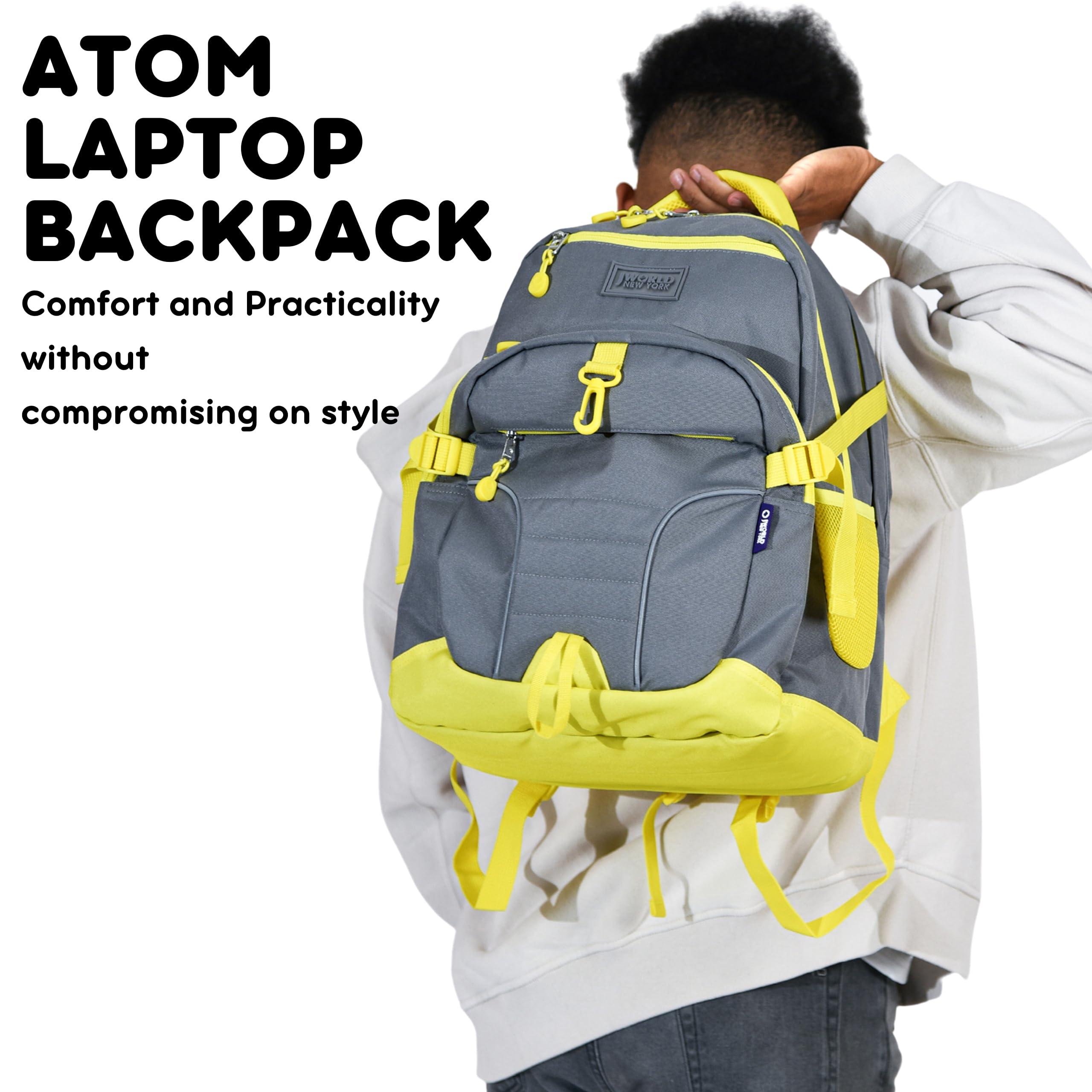 J World New York J World New York Atom Multi-Compartment Laptop Backpack, Navy Pink, One Size