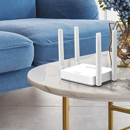 MERCUSYS Mercusys AC10, AC1200 Mbps MU-MIMO, Beamforming, All-in-one ( Router, Access Point, Range Extender) Modes, Easy to Setup with Mobile App, Dual-Band Wi-Fi 5 Router