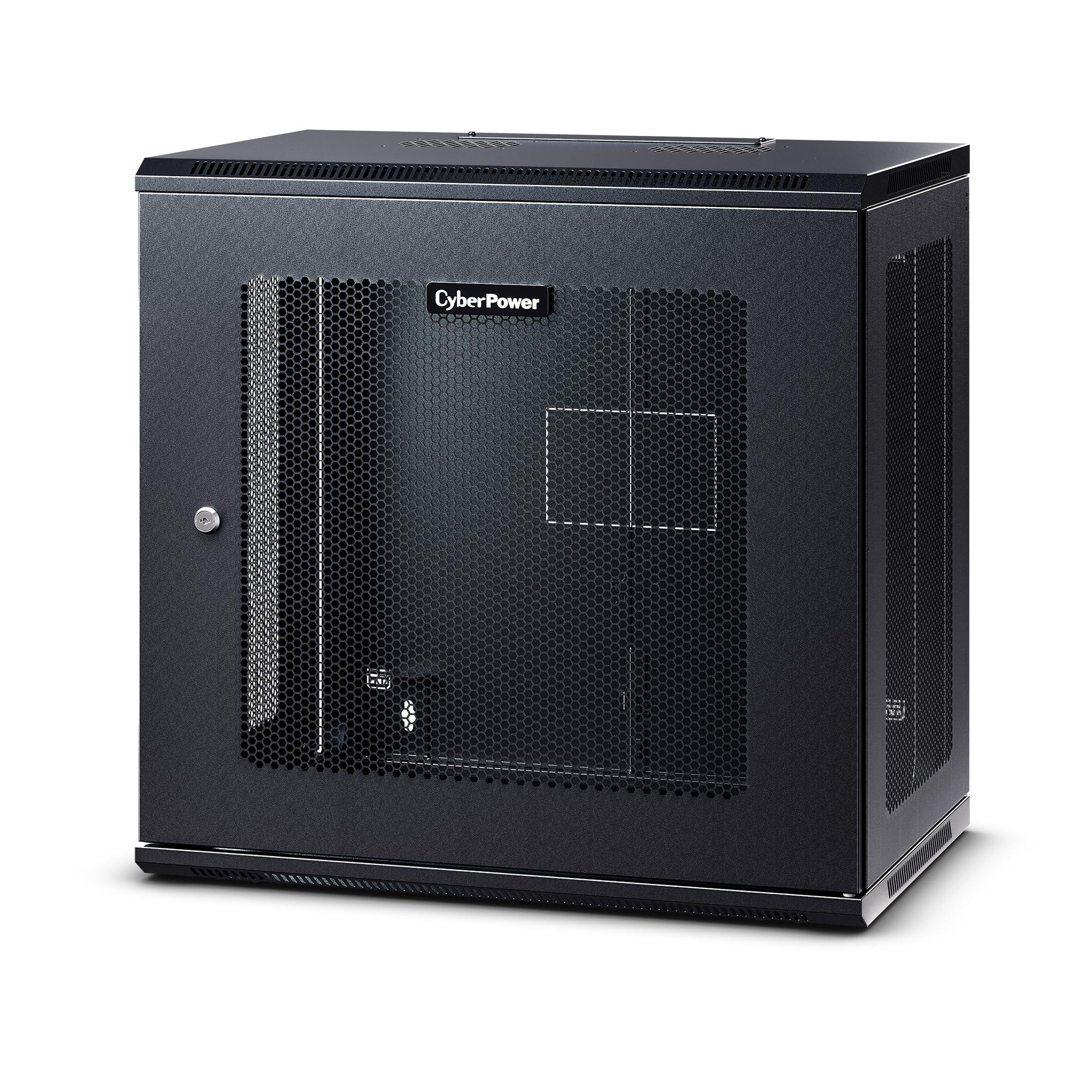 CyberPower CyberPower Carbon CR12U61003 12U Wall Mount Rack Enclosure, Black