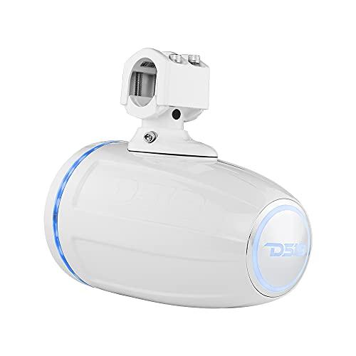 DS18 DS18 NXL-X6TP/WH Hydro 6.5" Marine Towers with Integrated RGB LED Lights High Performance, Marine Grade IP65 Rated, 300 W Max 150 W RMS 4 Ohms (Pair)