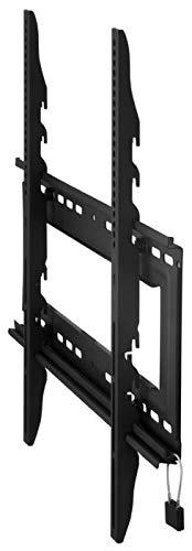 Atdec Atdec TH-40100-UF Heavy Duty Fixed Display TV Wall Mount with Lockable Security Bar for Displays up to 330-Pound, Black