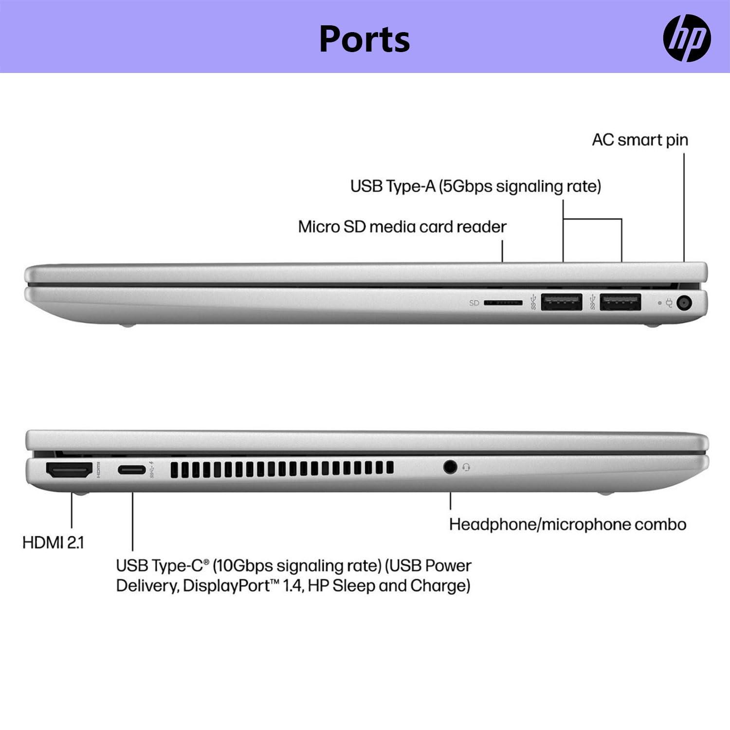 HP HP Envy X360 Business 14" Touchscreen Intel Core 7 2-in-1 Convertible Laptop, 14" FHD 1920 * 1080 Touchscreen, Core 7 150U (Beats Intel i7-14700), 16GB RAM, 2TB SSD, FP Reader, Wi-Fi 6, W11P
