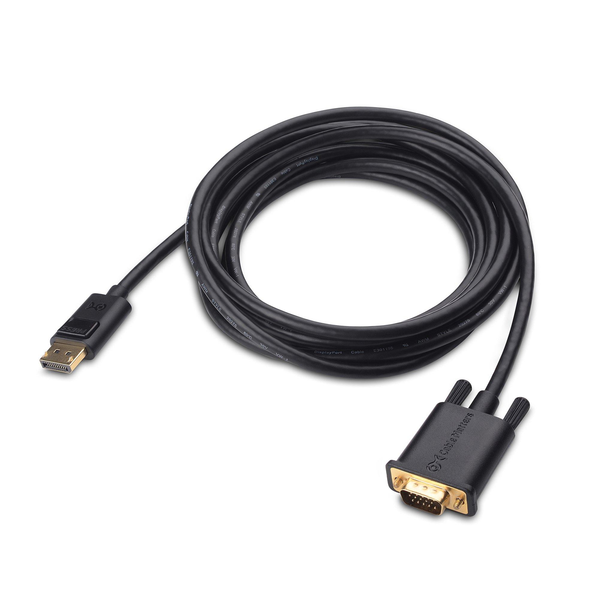 Cable Matters Cable Matters DisplayPort to VGA Cable (DP to VGA Cable) 10 Feet