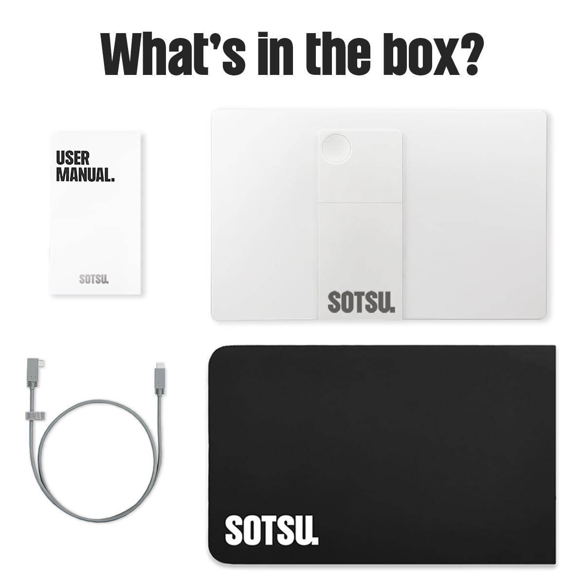 SOTSU SOTSU FlipAction Go 14" Premium Portable Monitor SFA14PMSV | Robust but Lightweight | Tempered Glass Cover | 1080p | 400 Nits | 100% sRGB | 5W | Super Versatile | USB C or Mini HDMI