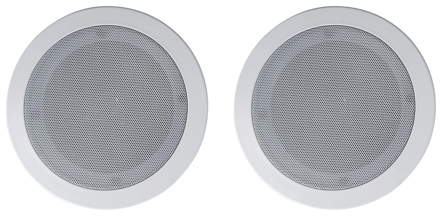 Rockville Rockville 8 HC55-16 White 5.25" 300 Watt in-Ceiling Home Theater Speakers 16 Ohm