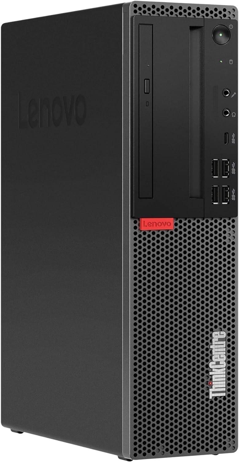 Lenovo Lenovo ThinkCentre M920S SFF Desktop Computer, Intel Core i7-8700 3.2GHz Up to 4.6GHz, 32GB DDR4, 1TB SSD, Keyboard&Mouse, VGA, DisplayPort, HDMI, USB Type-C, Windows 11 Pro (Renewed), Black