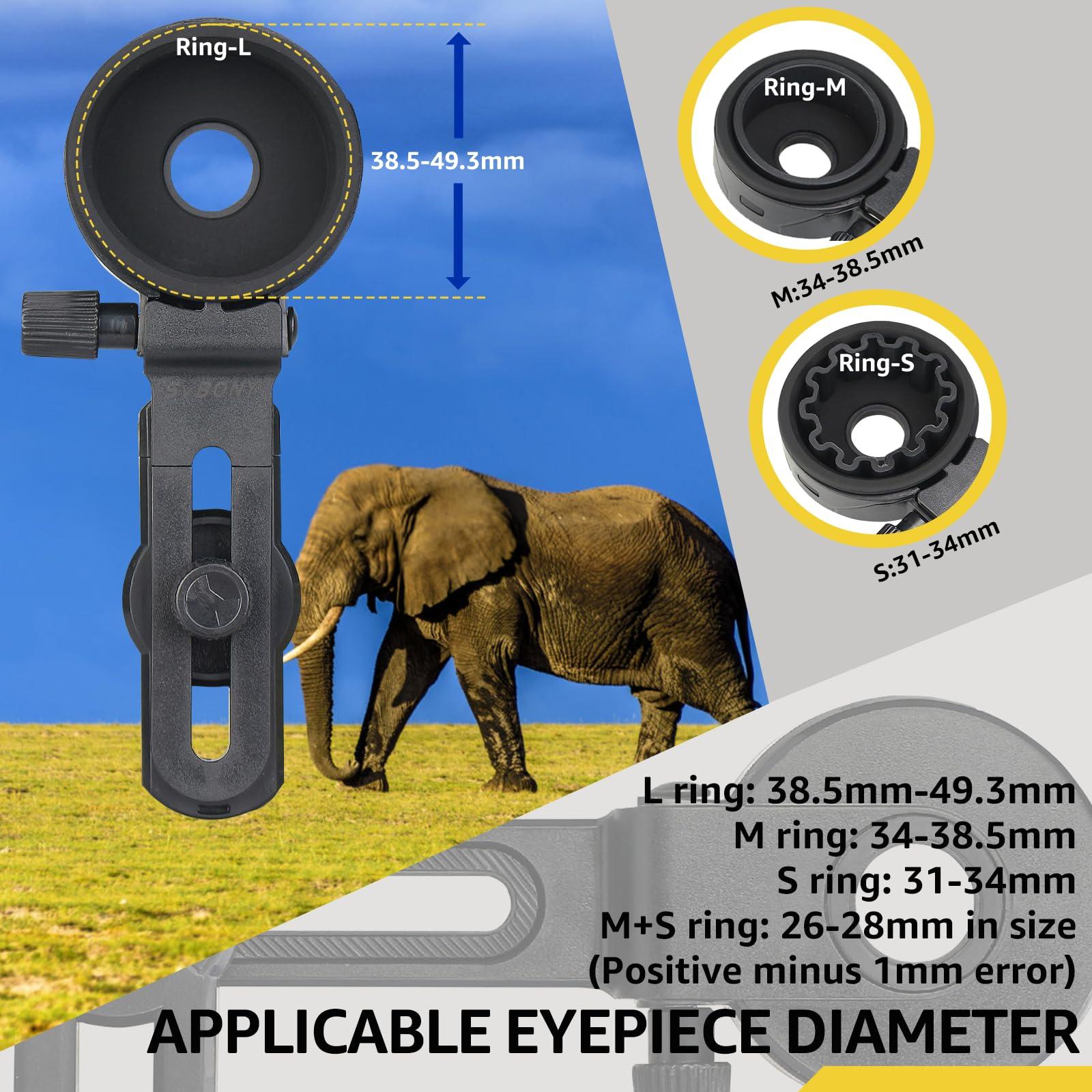 SVBONY SVBONY SV28 Spotting Scopes Bundle with SV218 Phone Mount