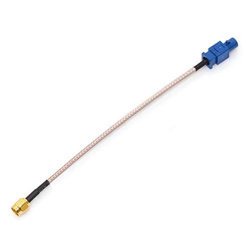 BINGFU Bingfu Vehicle Car GPS Antenna Adapter Cable SMA Male to Fakra C Male Blue Coaxial Pigtail Cable 15cm 6 inch for Vehicle Truck SUV Car Stereo Head Unit GPS Navigation Receiver System GPS Tracker Modem