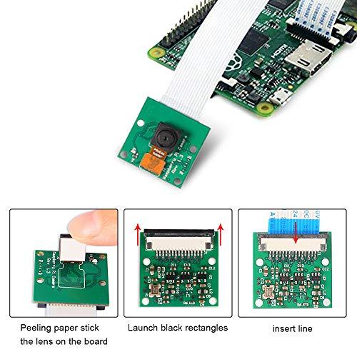 DORHEA DORHEA Raspberry Pi Mini Camera Video Module 5 Megapixels 1080p Sensor OV5647 Webcam for Raspberry Pi Model A/B/A+/B+, Pi 2B and Raspberry Pi 3B, Pi 3 B+, Raspberry Pi 4 B
