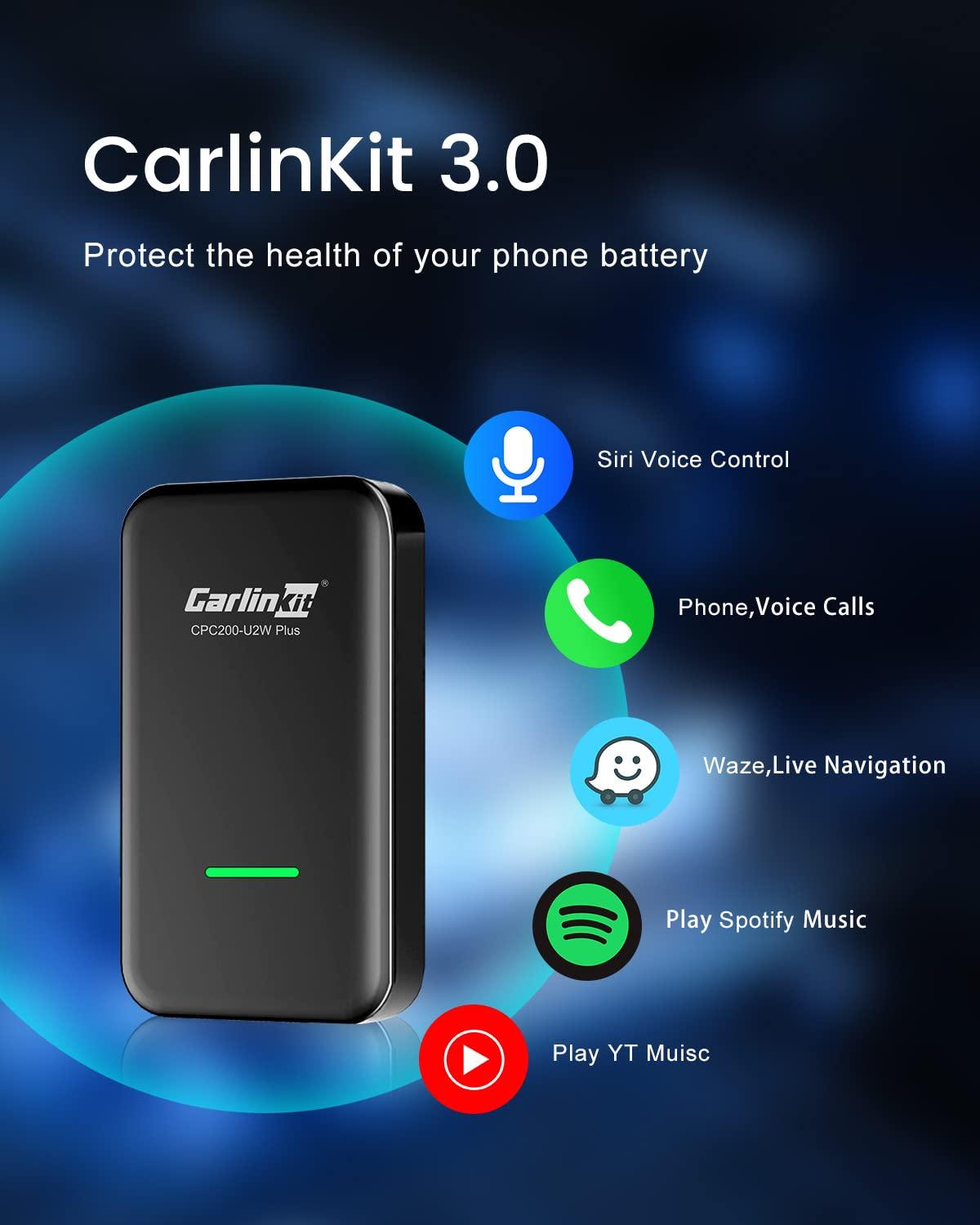Carlinkit Carlinkit 3.0 Wireless CarPlay Adapter USB for Factory Wired CarPlay Cars (Model Year: 2015 to 2025), Wireless CarPlay Dongle Convert Wired to Wireless CarPlay